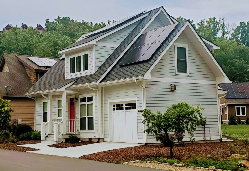 A net-zero home that attained the gold level of certification.