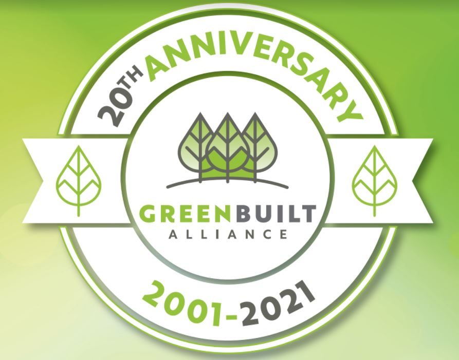 Green Built Alliance's 20th Anniversary Badge