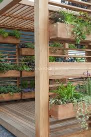 Picture of planter boxes and pergola