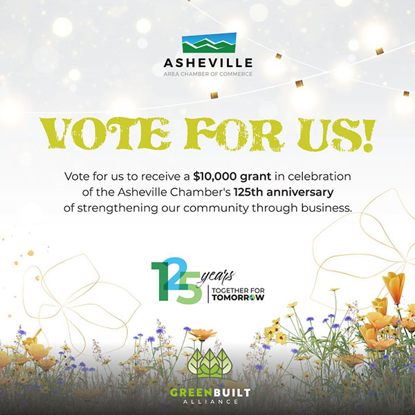 Asheville Chamber Grant Vote for Green Built Alliance