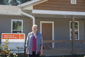Aging in Place homeowner, Laurie Huttunen, no longer worries about rising rent costs, unpredictable landlords, or accessibility modifications.